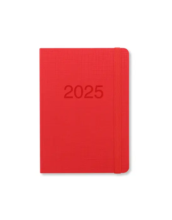 Kalender Memo A6 Röd 2025