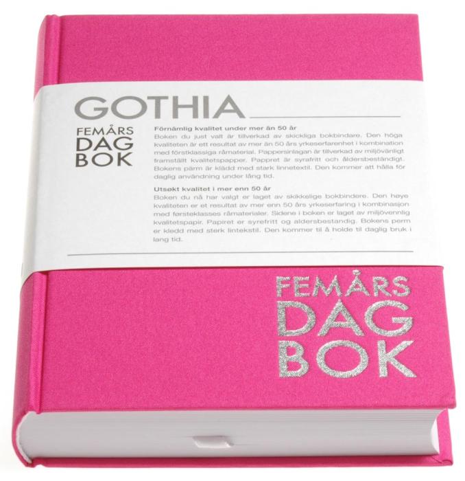 5-årsdgabok rosa