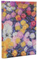 Kalender Paperblanks Midi Monet&acute;s Chrysanthemums Horizontal 2026-2027
