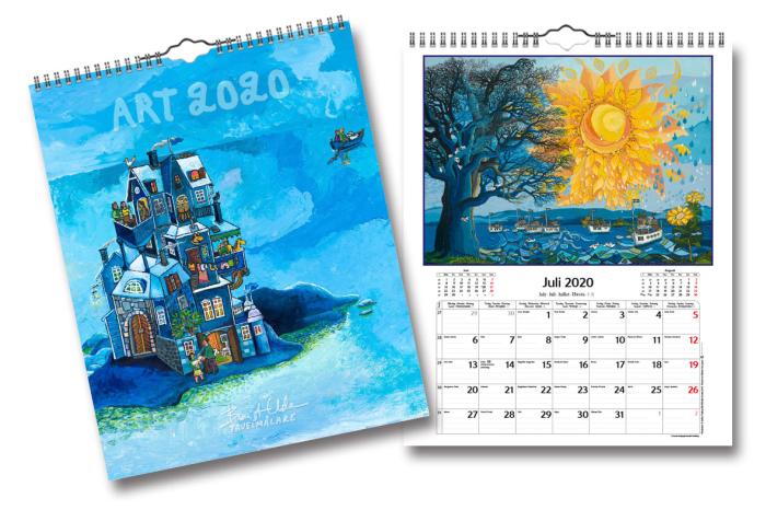 Gullers Väggkalender Bengt Elde Konstkalender 2020 - Kalenderkungen.se