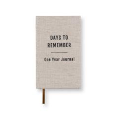 Days to remember One Year Journal Rough Linen
