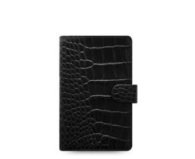 Filofax Classic Croc Personal Compact Ebony