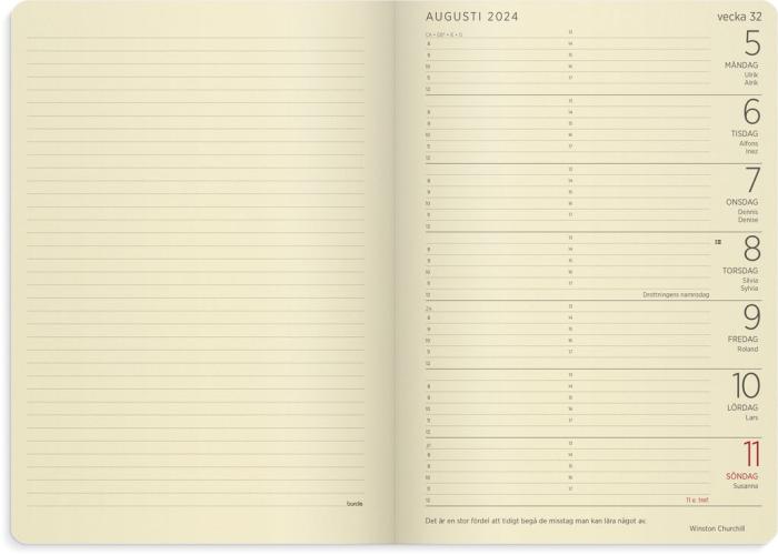 Stor Veckokalender Forma Deluxe Brun 2024