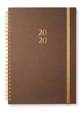 Paperstyle Kalender Newport 2020 Paperstyle A5 Golden Brown v/notes - Kalenderkungen.se
