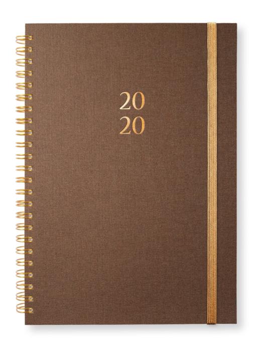 Paperstyle Kalender Newport 2020 Paperstyle A5 Golden Brown v/notes - Kalenderkungen.se