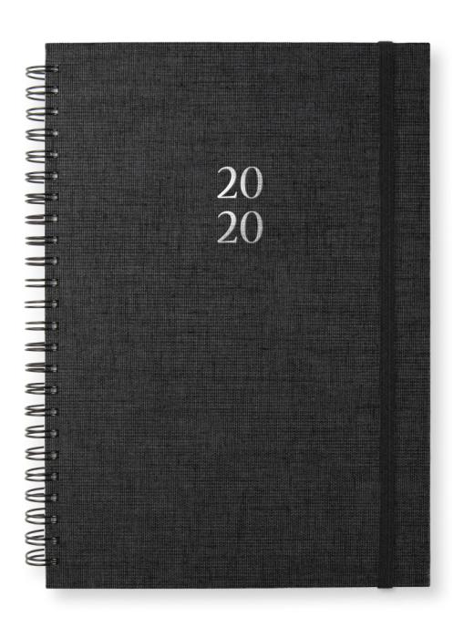Paperstyle Kalender Newport 2020 Paperstyle A5 Black transparent vertikal - Kalenderkungen.se