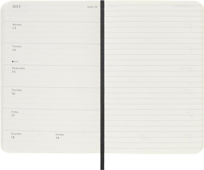Moleskine Veckokalender Pocket Svart soft 25/26