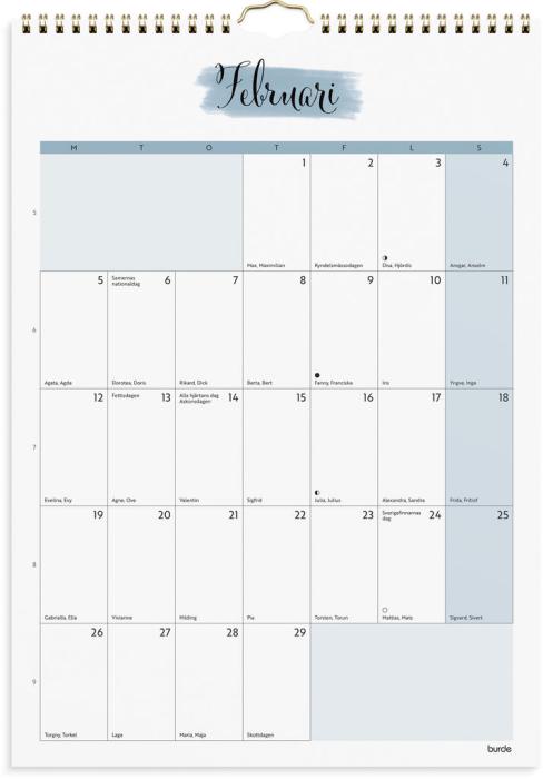 Väggkalender Life organizer 2024