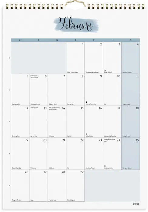 Väggkalender Life organizer 2024