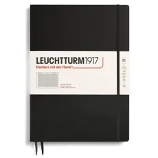 Leuchtturm Notebook A4 Slim Hard 121s Black squared
