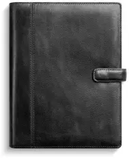 Business Systemkalender svart skinn 2027