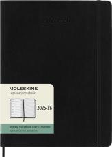 Moleskine Veckokalender XL Svart Mjuk 25/26