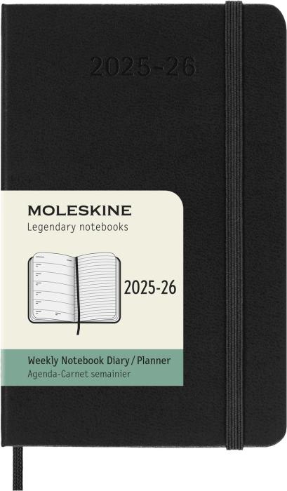 Moleskine Veckokalender Pocket Svart Hard 25/26