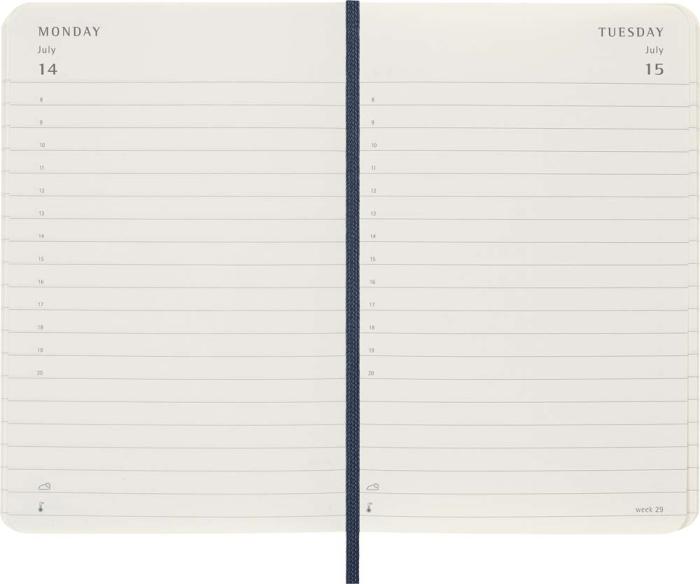 Moleskine Daily Sapphire Blue Soft Pocket 2025