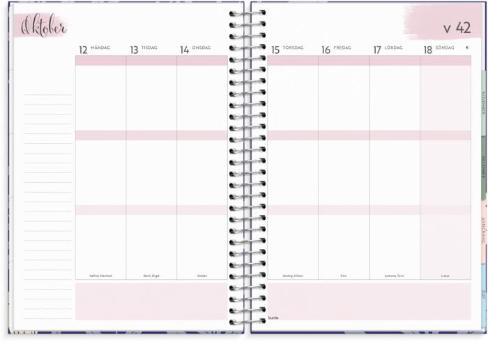 Kalender 2026 Life Organizer blå