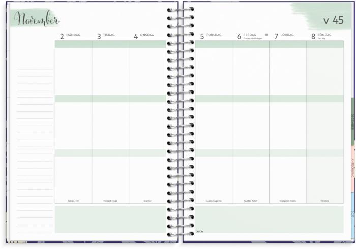 Kalender 2026 Life Organizer blå