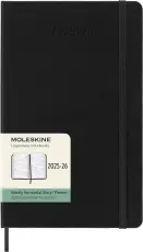 Kalender Moleskine Horizontal Weekly Black Hard Large 25/26