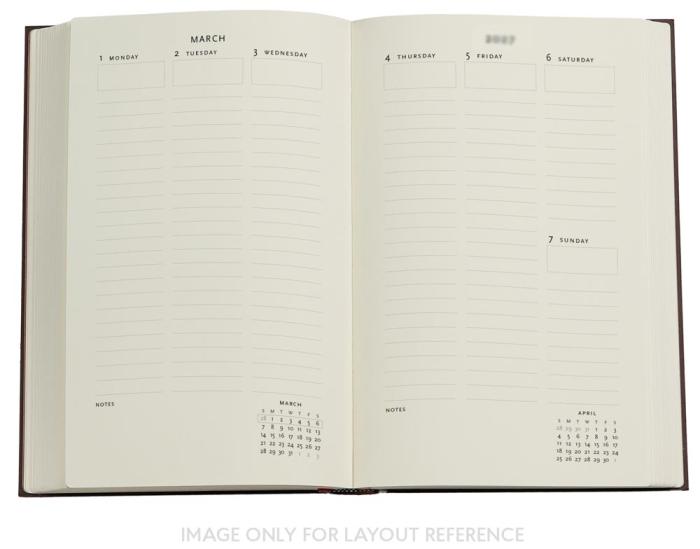 Kalender Paperblanks Maxi Blue Willow Vertical 2027