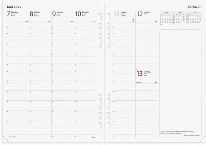 Kalender Business grundsats 2027