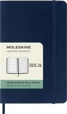 Moleskine Veckokalender Pocket Soft 25/26 Sapphire Blue