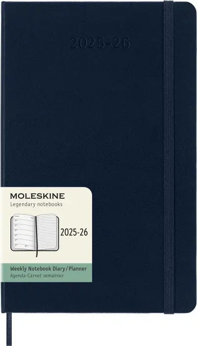 Moleskine Veckokalender L Hård 25/26 Sapphire Blue