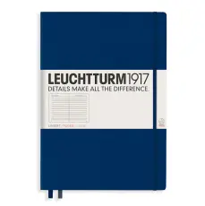 Leuchtturm Notebook A4+ hard Navy linjerad