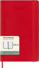 Moleskine Veckokalender L Soft 25/26 Red