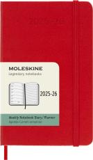 Moleskine Veckokalender Pocket hard 25/26 Red