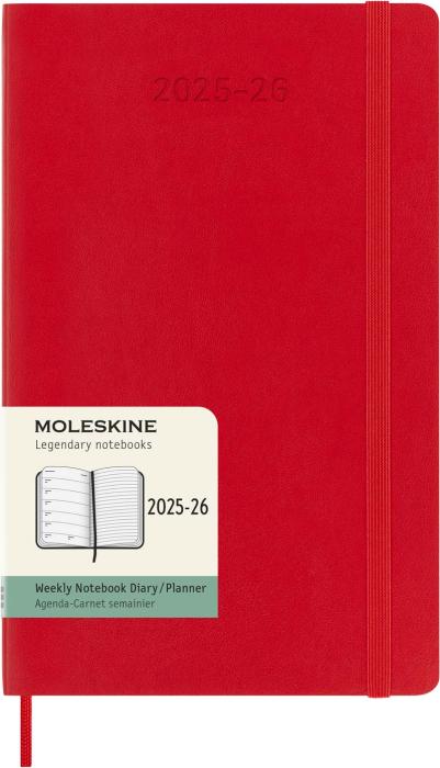 Moleskine Veckokalender L Soft 25/26 Red