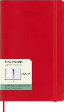 Moleskine Veckokalender L Soft 25/26 Red