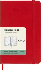 Moleskine Veckokalender Pocket hard 25/26 Red