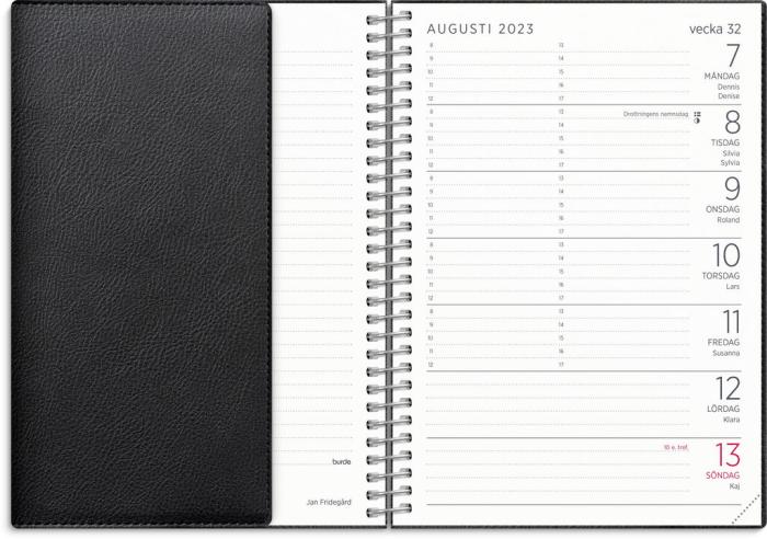 Liten Veckokalender Twist svart 2023