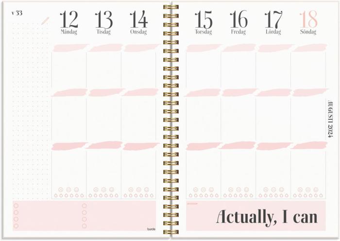 Life planner Pink A5 2024-2025