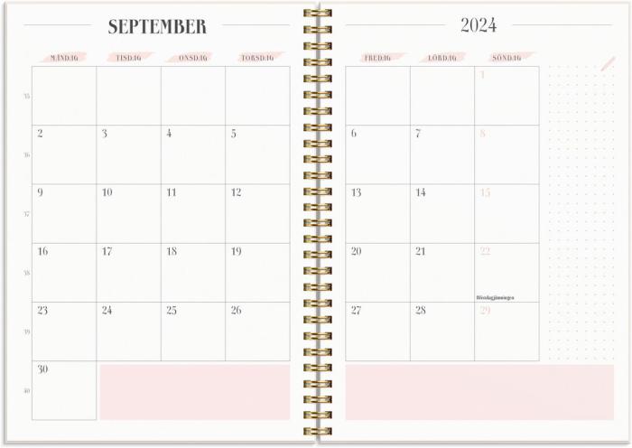 Life planner Pink A5 2024-2025