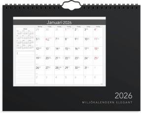 Miljokalendern elegant 2026
