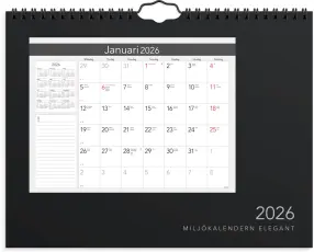 Miljokalendern elegant 2026