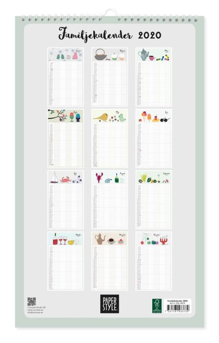 Tommy & Annika Kom-ihåg-kalender Tina Backman 2020 - Kalenderkungen.se