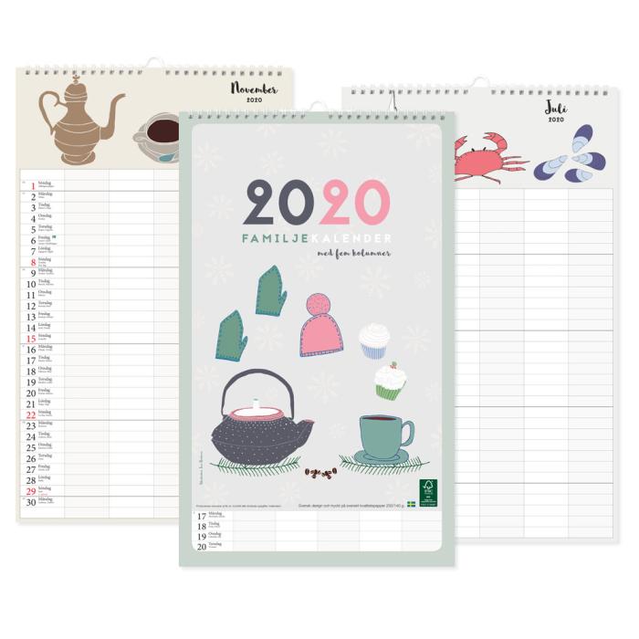 Tommy & Annika Kom-ihåg-kalender Tina Backman 2020 - Kalenderkungen.se