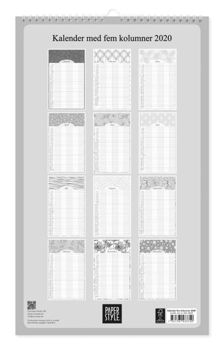 Tommy & Annika Kom-ihåg-kalender 2020 Grafik - Kalenderkungen.se