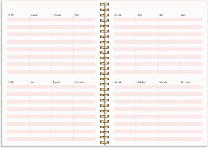 Life planner Pink A5 2024-2025