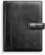 Compact Systemkalender svart skinn 2027