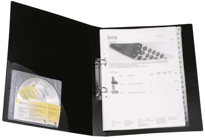 Ringpärm Black A4 