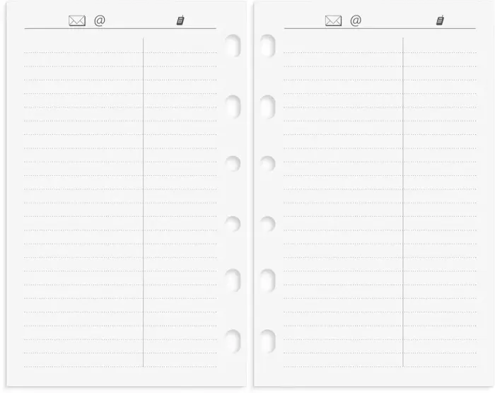 Compact Systemkalender svart skinn 2027