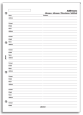 Filofax Adresser A4 rea - Kalenderkungen.se