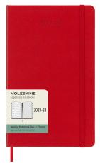 Moleskine Veckokalender L Red Hard 2023-2024