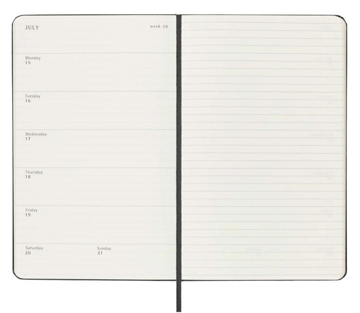 Moleskine Veckokalender L Hard 2023-2024