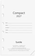 Compact kalendersats 2027