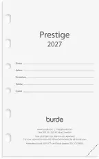 Compact kalendersats Prestige 2027