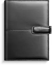 Compact Systemkalender svart konstl&auml;der 2027