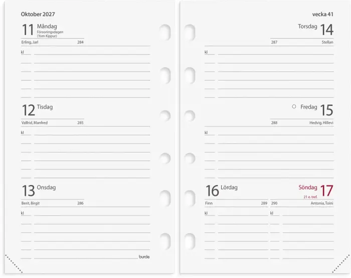 Kalender Compact grundsats 2027